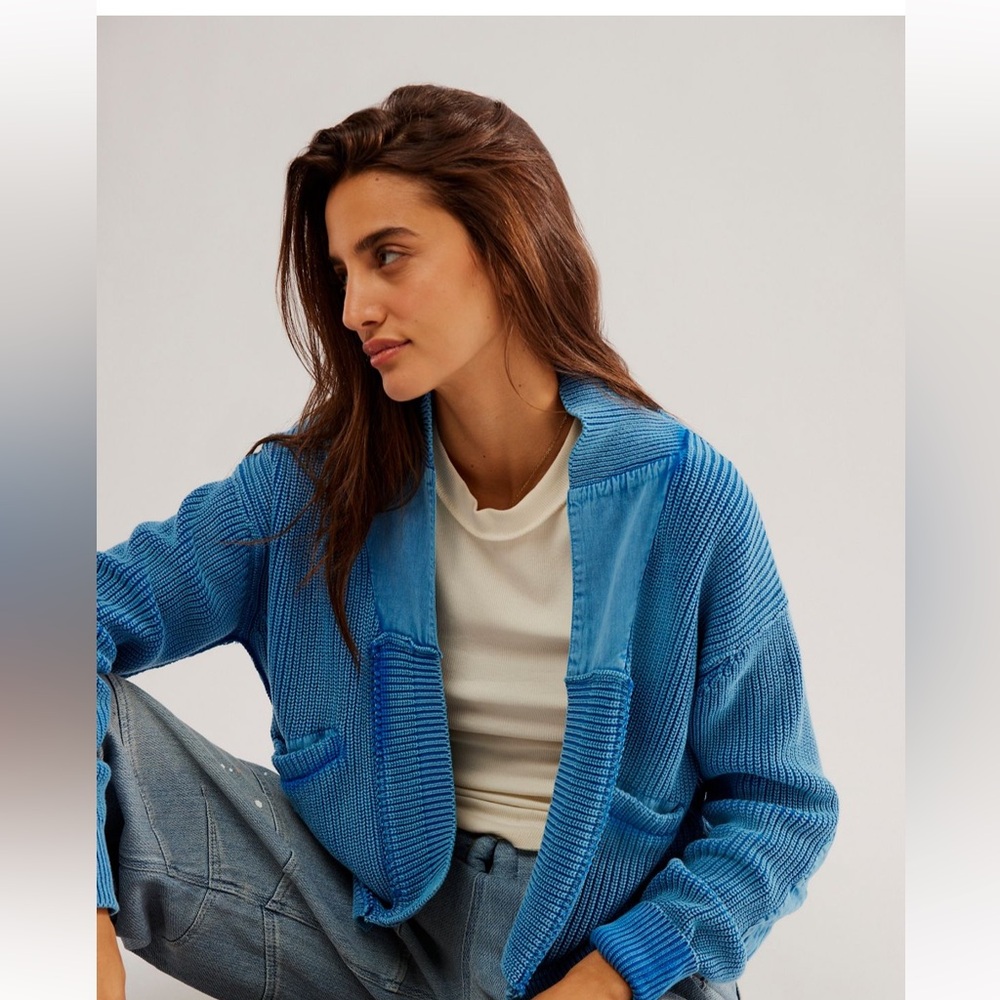 Free people We the Free Worn Thru Surplus Cardigan size M in excellent condition